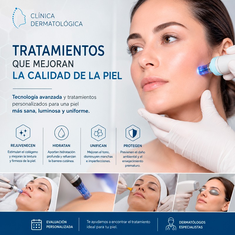 ¿Qué tratamientos ayudan a mejorar la calidad de la piel?